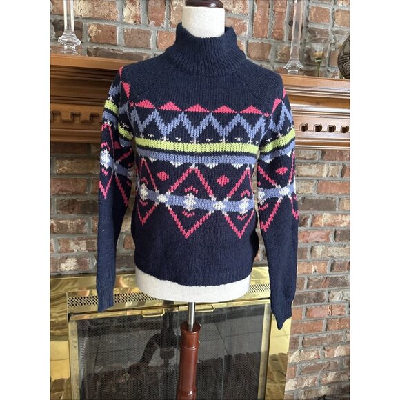 SO Authentic Mock Neck Nubby Cozy Pullover Size Small Blue NWT - Picture 2 of 6